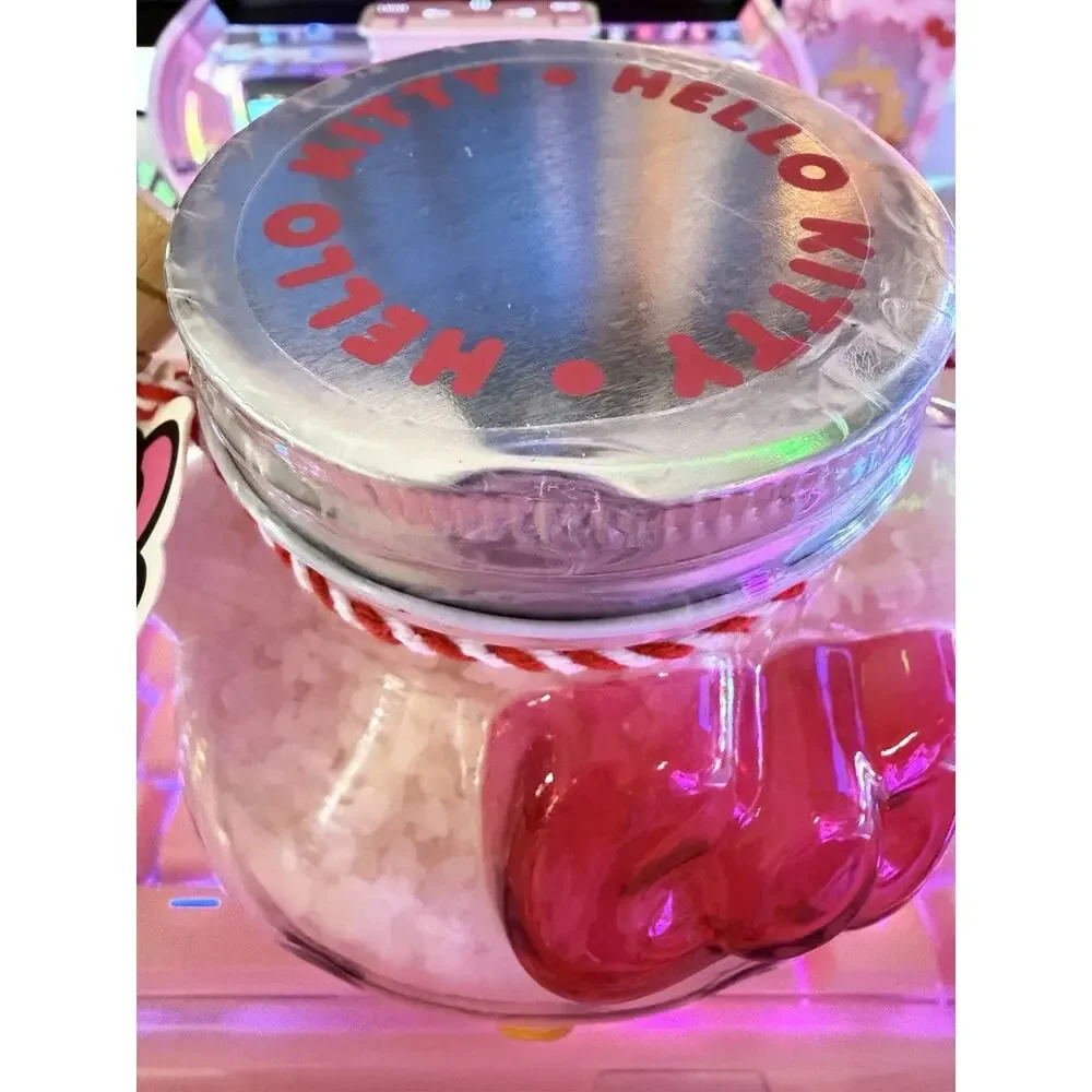 Hello Kitty Bath Salts Crystal Glass Jar Lid Lavender Clouds 2025 Sanrio READ